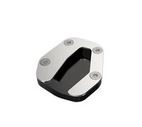 Béquille Latérale Pour Moto Pour Guzzi V100 Pour Mandello S 2023-2024 Agrandissement Base Support Pied Auxiliaire(Silver)