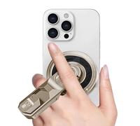 Béquille magnétique pour téléphone, support pour smartphone, rotatif à 360 degrés, support magnétique pour téléphone portable avec béquille, pour filmer, navigation, appels vidéo, streaming en direct