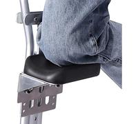 Béquille mains libres avec siège rembourré - Support de jambe réglable en hauteur pour personnes handicapées, blessures âgées, fracture de la cheville - Aide universelle à la marche de l'avant-bras