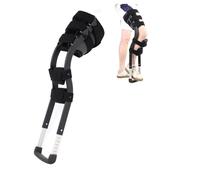 Béquille mains libres pour adultes, déambulateur monopied réglable avec conception télescopique, support ergonomique pour le genou pour la récupération après une blessure, aide à la stabilité antidé