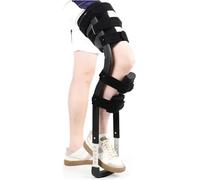 Béquille mains libres pour blessure à la jambe, déambulateur télescopique à genoux avec base antidérapante, support léger en aluminium pour la récupération après une entorse ou une fracture de la ch