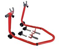 BEQUILLE MOTO 2 en 1 AVANT ARRIERE universelle + accessoires interchangeables | stand moto paddock ideal pour GP circuit racing track