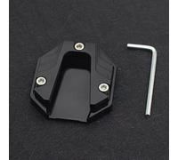 Béquille Moto Coussin D'extension pour Suzuki V-Strom 650/XT VSTROM 650 DL650 2004-2020, CNC Aluminium Plaque D'agrandissement Latérale, Universel Béquille Accessoires,Black