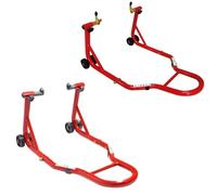 Béquille Moto Réglable Paire Lève-vitre Avant Cône + Arrière Fourchettes