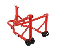Béquille P2R STAND MOTO P2R AVANT FIXATION SOUS TE DE FOURCHE ACIER ROUGE (HAUTEUR 68 cm)