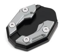 Béquille Pad Plaque Agrandisseur pour Yamaha pour NMAX155 pour NMAX125 Béquille Latérale Moto Accessoires Extension Pied Plaque Protection(B Grey)