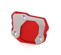 Béquille Pied Béquille Élargie pour Moto pour BMW F700GS 2012-2021 Extension De Plaque De Support De Béquille Latérale Agrandir Pad(Rouge)