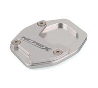 Béquille Pied Béquille Élargie pour Moto pour NC750X 2021-2023 Extension De Béquille Latérale Agrandir Pad(Argent)