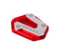 Béquille Pied Béquille Latérale Moto pour Suzuki V-STROM650 V-strom650XT DL650 Plaque De Support Extension Et Agrandissement du Repose-Pied Agrandir Pad(Rouge)