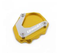 Béquille Pied Béquille Latérale pour Moto pour BMW R1200RT 2004-2013 Élargisseur De Béquille, Plaque De Support, Extension, Repose-Pieds De Stationnement Agrandir Pad(Or)