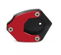 Béquille Pied Plaque Protection Béquille Latérale De Moto pour Kawasaki pour Versys 650 pour Vulcan 650 S 2010-2021 Extension De Support De Béquille Agrandir Pad(Rouge 1)
