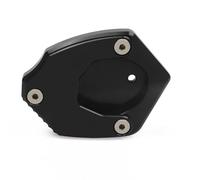 Béquille Pied Plaque Protection Béquille Latérale De Moto pour Kawasaki pour Versys 650 pour Vulcan 650 S 2010-2021 Extension De Support De Béquille Agrandir Pad(Noir 1)