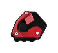 Béquille Plaque Béquille Latérale Élargie pour Africa Twin CRF1000L 2016-2018 Extension De Béquille Latérale, Plaque De Support, Repose-Pieds Agrandir Coussin(Rouge 2)