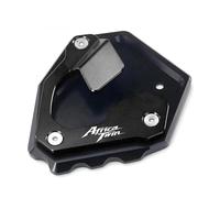 Béquille Plaque Béquille Latérale pour Moto pour CRF1000L Africa Twin Adventure Sports 2018-2021 Extension De Béquille Support Latérale Coussin(Noir)