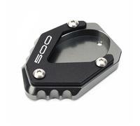 Béquille Plaque Béquille Latérale pour Moto pour Kawasaki pour Ninja500 pour Z500SE pour Eliminator500 2024-2025 Extension De Plaque De Support Support Latérale Coussin(Titane)