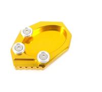 Béquille Plaque Béquille Latérale pour Moto pour pour Versys 650 pour KLX 250 2010-2016 Extension De Béquille, Plaque De Support Élargie Agrandir Coussin(Or)
