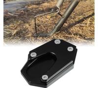 Béquille Plaque Coussinet Pied Côté Support pour Moto Noir