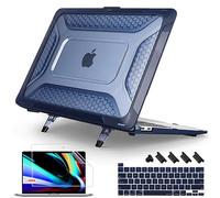 [ Béquille Pliable en nid d'abeille 2022] Coque May Chen Compatible avec MacBook Pro 16" avec Barre Tactile, modèle A2141, Version 2019 et 2020, Coque Rigide Double Couche Robuste avec Pare-Chocs en