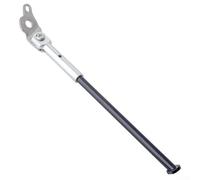 Béquille pour installation du côté droit sur vélos pliables de 50,8 cm, compatible avec Dahon 451 S20 P9 P10 Corps en aluminium Point de pivot en acier inoxydable (argenté)