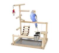 Béquille pour perroquets - 14,5 x 10,2 x 17,3 en bois naturel pour aire de jeux, support en bois durable et durable | accessoire de salle de sport pour jeu d'oiseaux