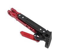 Béquille Réglable en Alliage Durable et Résistante à l'usure pour Un Stationnement sécurisé des Motos pour Les Motocyclistes de Niveaux (Rouge)