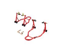 Béquille Roue Avant Et Arrière Double Fourche Bras Oscillant Rouge Capacité 385,6kg