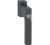 Béquille Toulon Secustik à Clé - Hoppe Noir 9005 Mat Noir 9005 Mat Mat