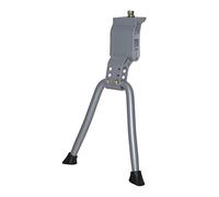 Bequille Velo Double Centrale p2r 24-28" renforce reglable alu Argent