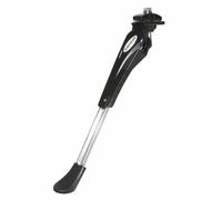 Bequille velo laterale avec plaque newton 26-28" renforce reglable alu noir-arge