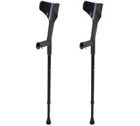 béquilles avant-bras, Poignée de poignet réglable et confortable for hommes/femmes avec prise Canne marche noire Bras léger Cru