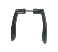 Béquilles doubles alu noir carré 7mm pour porte épaisseur 90mm axe 120mm - THIRARD - JE392016