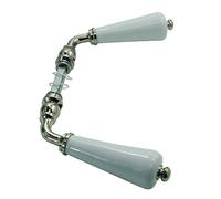 Béquilles doubles CANON 250455 porcelaine blanc/laiton chrome