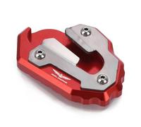 Béquilles Latérale Béquille Élargie pour Moto pour H&Onda GL1800 2020-2023 Extension De Plaque De Support De Béquille Latérale Extension Pad(Rouge 2)