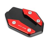 Béquilles Latérale Béquille Élargie pour Moto pour Y&amaha YZF R3 R25 MT03 MT25 2019-2023 Extension De Béquille Latérale Extension Pad(Rouge 1)