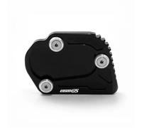 Béquilles Latérale Béquille Latérale pour Moto pour B&MW R1250GS ADV Toutes Années Extension De Béquille Latérale, Support Antidérapant Extension Pad(Noir 1)