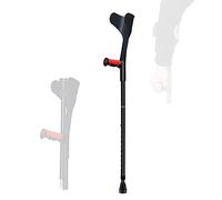 Béquilles pliantes réglables à poignet ouvert pour adultes - Bâtons de marche légers en alliage d'aluminium pour homme et femme - Supporte jusqu'à 100 kg - Disponible en bleu, rose et noir