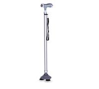 Béquilles pour Personnes âgées Base antidérapante à Ventouse de 3 Pieds Bâtons de Marche Canne télescopique avec Lampes de Poche LED pour différents terrains Interesting