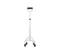 Béquilles télescopiques à quatre pattes en aluminium for personnes âgées victimes d'AVC et d'hémiplégie(White)