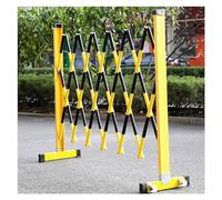 Ber Clôture de sécurité pliable et flexible pour allée, barrière de sécurité mobile portable pour garage et construction (couleur : noir + jaune)