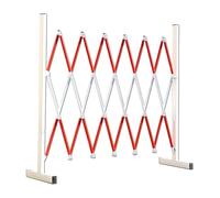 Ber Clôture extensible en métal rétractable pour ascenseurs Blanc 1,2 x 7 m Idéal pour le contrôle des foules et la protection du site