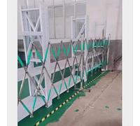 Ber Clôture industrielle rétractable extensible pour sécurité routière - Vert et argenté pour la sécurité temporaire des piétons (1,5 x 6 m)