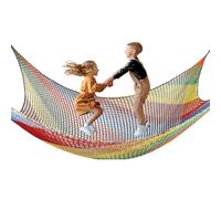 BERADNET Filet d'escalade pour Aire de Jeux, Filet de sécurité pour Enfants, Double Couche Filet à Grimper Filet Anti-Chute pour Aire de Jeux, extérieur, intérieur et Jardin, Multicolore(3x3 m)