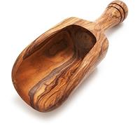 Berard 90677, Grande Pelle en bois d’olivier fait-main, idéale farine, riz, céréales -18 cm.