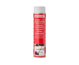BERASIT Spray de marquage au sol, marqueur de routes et de lignes, résistant aux intempéries, séchage rapide, 600 ml, 1 boîte (blanc)