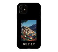 Berat Albanie Art de Voyage dans la vallée de la rivière ottomane Coque pour iPhone 11