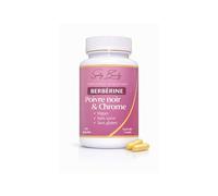 Berbérine 1000mg + Chrome + Poivre Noir | 60 Gélules Vegan Cure 1 Mois | Perte de Poids & Métabolisme | Berberis Vulgaris 97% HCl | Sans Sucre Sans Gluten | Sweety Beauty