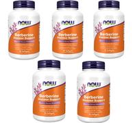 Berbérine 400mg Glucose Métabolisme Support 5X90gels NOW Foods Mct / Caprique