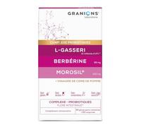 Berberine GRANIONS Complexe Minceur - Morosil Probiotiques L-Gasseri - 20 J