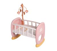 Smoby - Baby Nurse - Berceau à Barreaux - pour Poupon Jusqu'à 42 cms - Lit à Bascule - Matière Recyclée - A Partir de 18 Mois