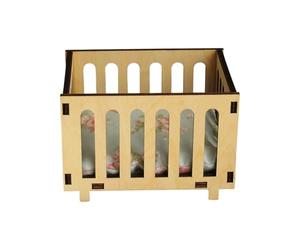 Berceau à Bascule en Bois pour Maison de poupée à l ' échelle 1: 12, Ensemble de literie pour décoration et Jeu de Simulation
